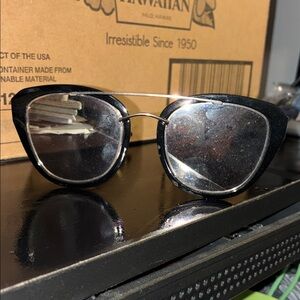 Black Cat-Eye Sunglasses